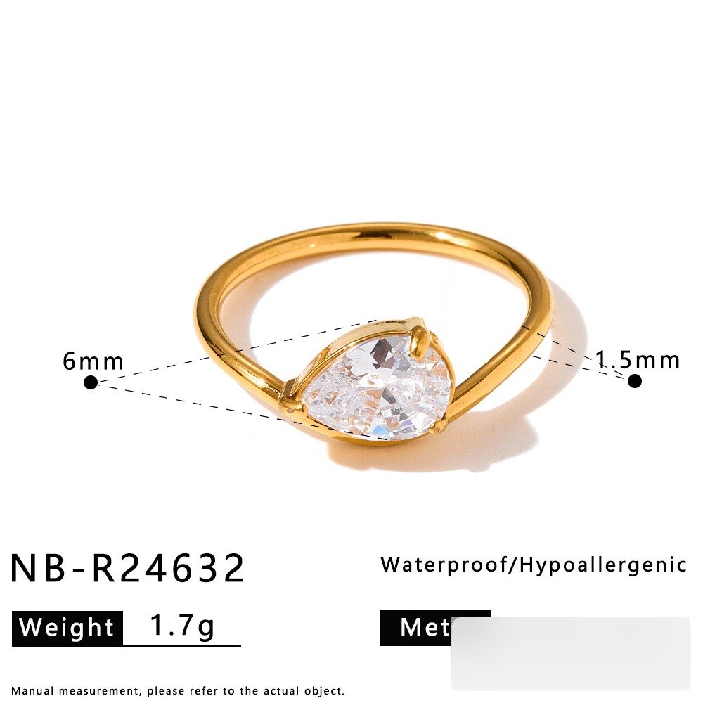 Stainless Steel CZ Ring Style DM5030059 Wholesale product image