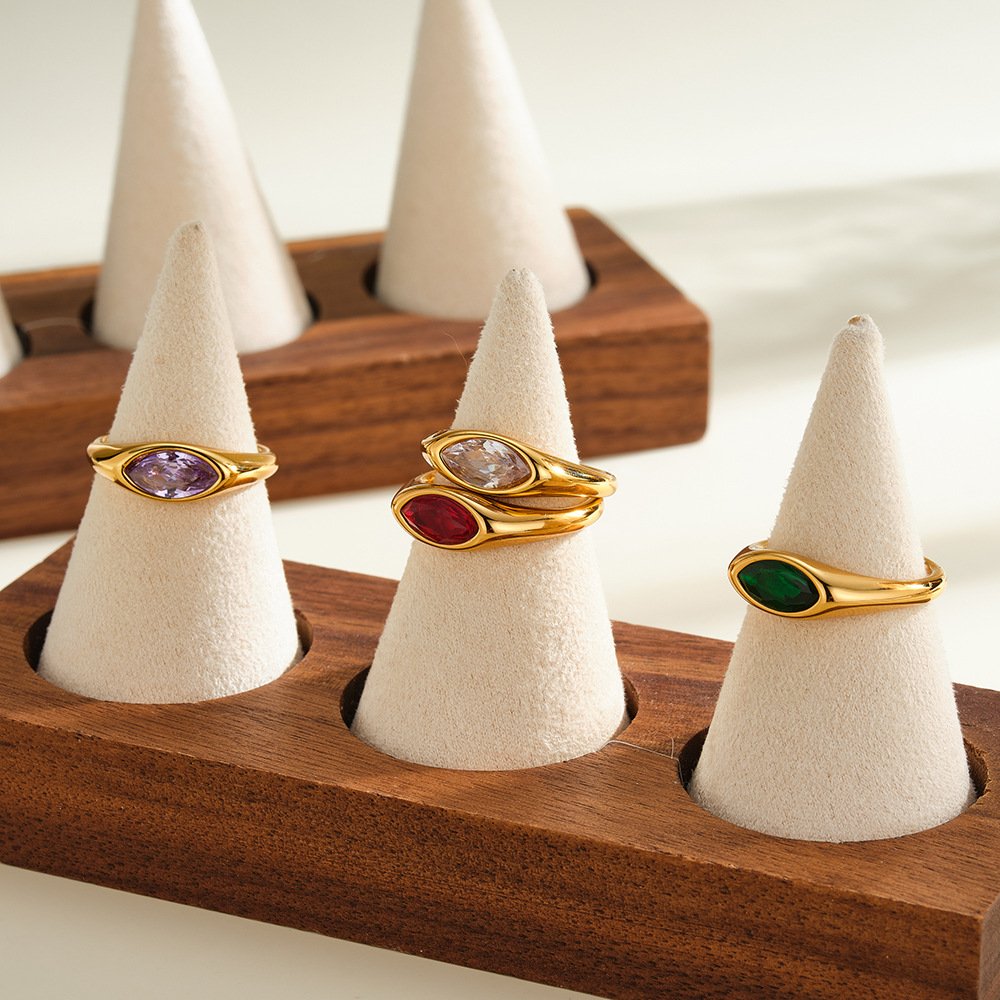 Stainless Steel CZ Geometric Minimalist Ring Style DM5030265 Wholesale product image