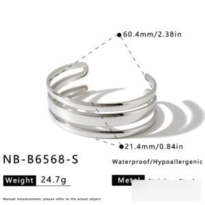 Stainless Steel Geometric Minimalist Bangle Wholesale product image