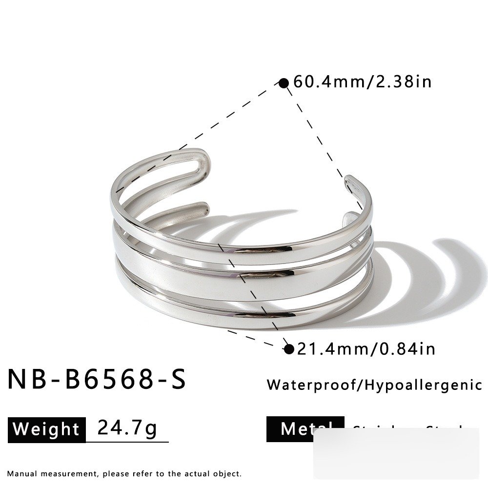 Stainless Steel Geometric Minimalist Bangle Wholesale product image