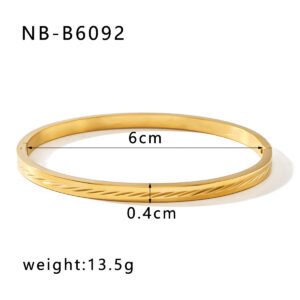 Stainless Steel Irregular Bangle Style DM5030180 Wholesale product image