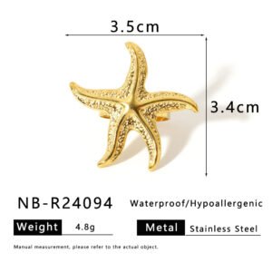 Pearl Heart Butterfly Ring Wholesale product image
