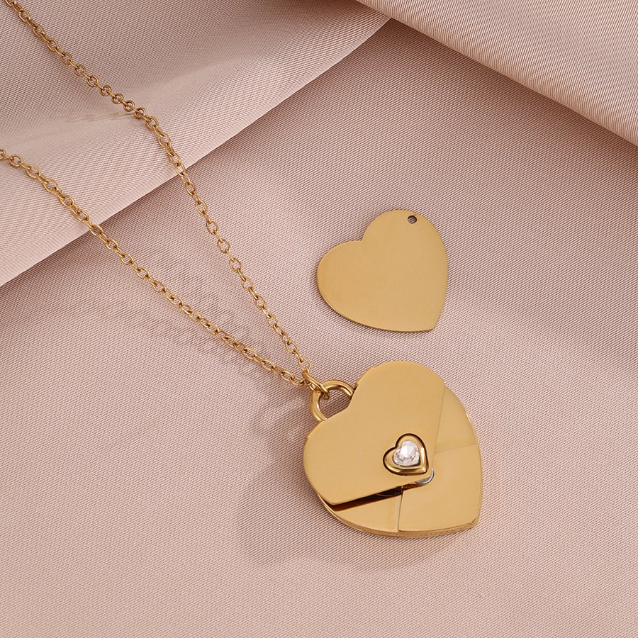 Stainless Steel Heart Jewelry Pendant Style S0750003 Wholesale product image