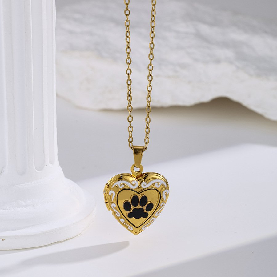 Stainless Steel Heart Flower Jewelry Pendant Wholesale product image