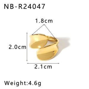 Stainless Steel Geometric Open Ring Style DM5030167 Wholesale product image