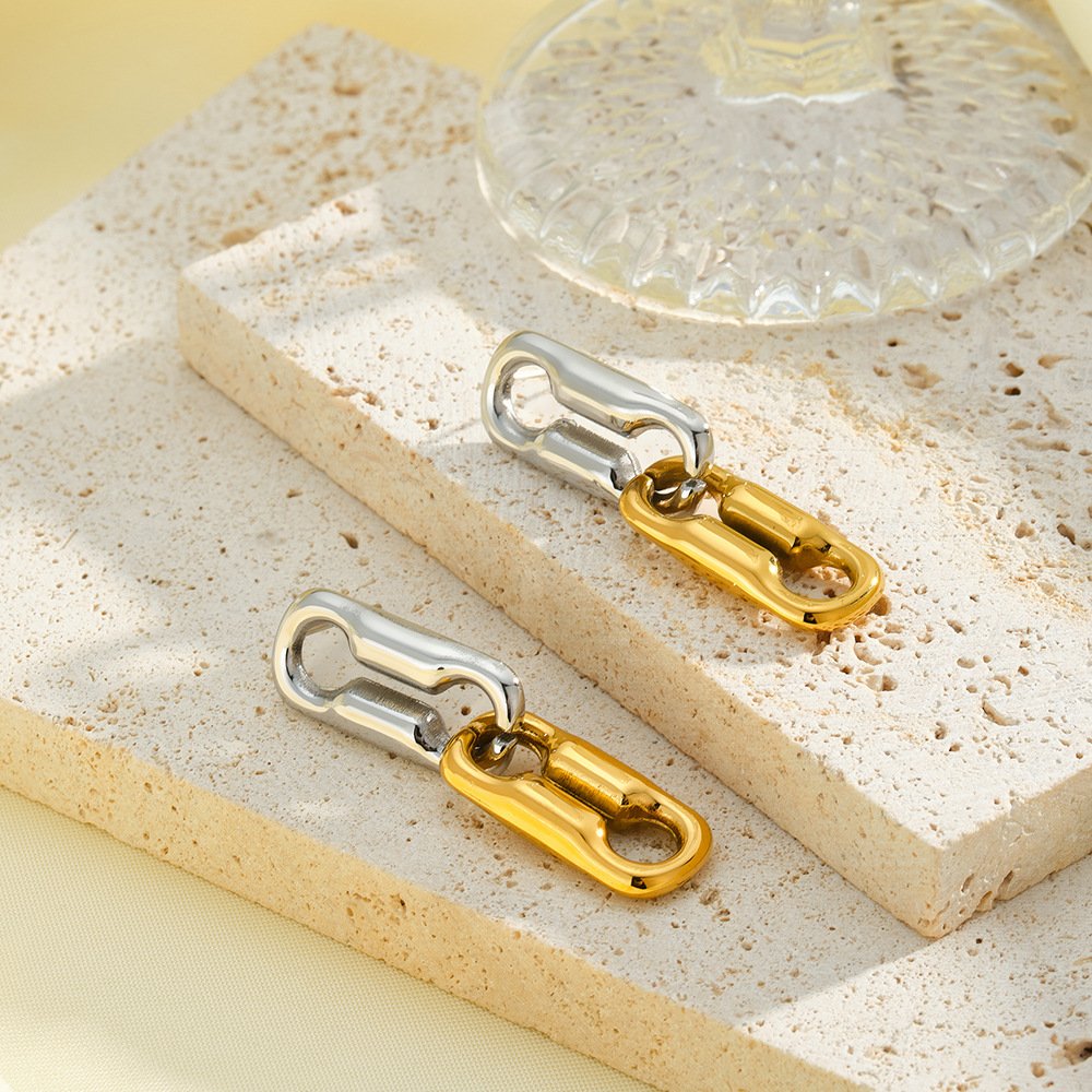 Stainless Steel Geometric Minimalist Earrings Style DM5030045 Wholesale product image