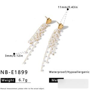 Stainless Steel Pearl Heart Earrings Wholesale product image