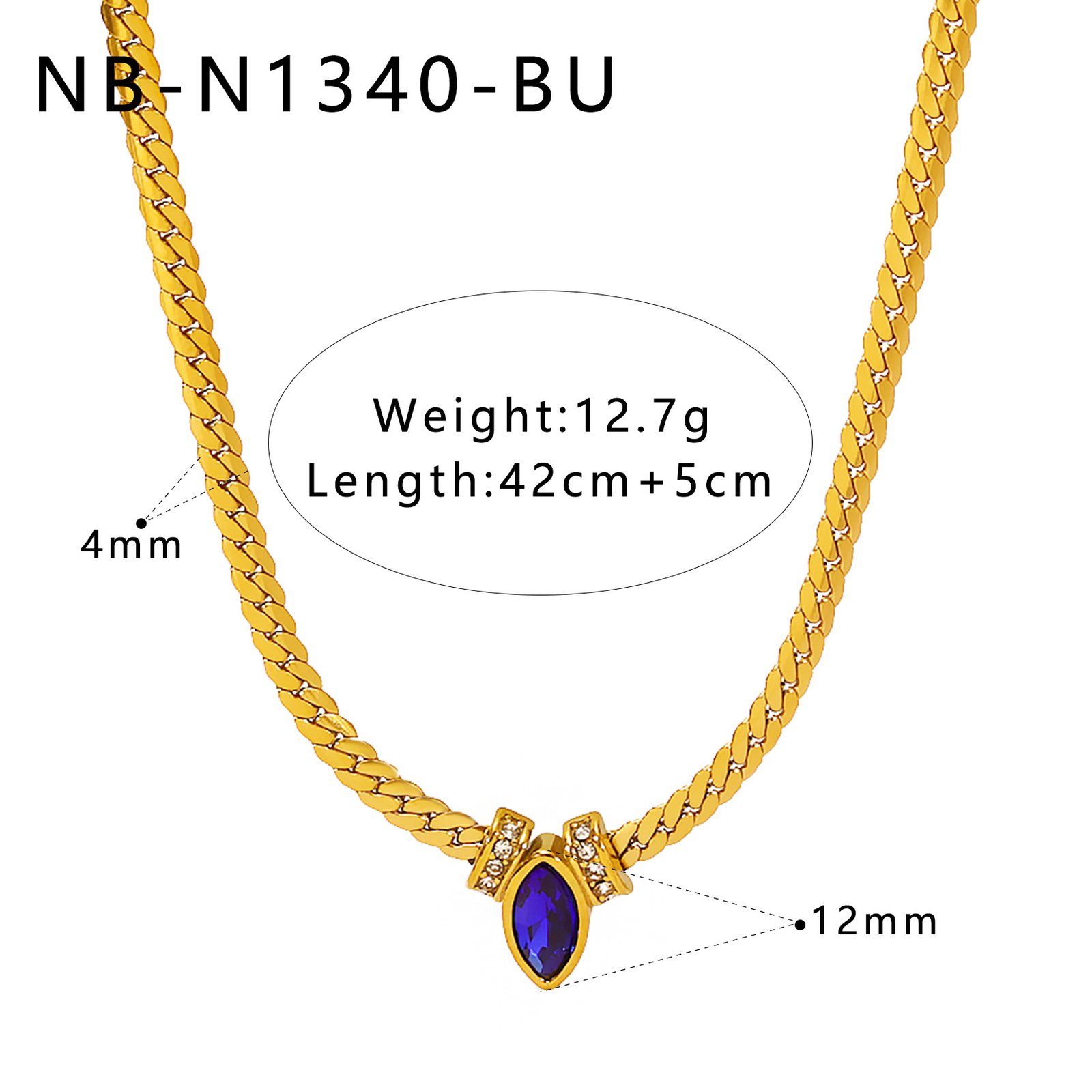 Stainless Steel CZ Snake Minimalist Jewelry Necklace Wholesale product image