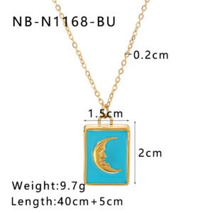 Stainless Steel Heart Enamel Jewelry Pendant Wholesale product image