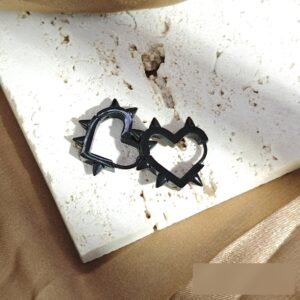 Heart Nail Earrings Style DMEH0125 Wholesale product image
