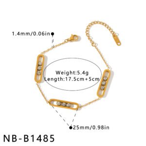 Stainless Steel CZ Geometric Jewelry Necklace Style DM5030257 Wholesale product image
