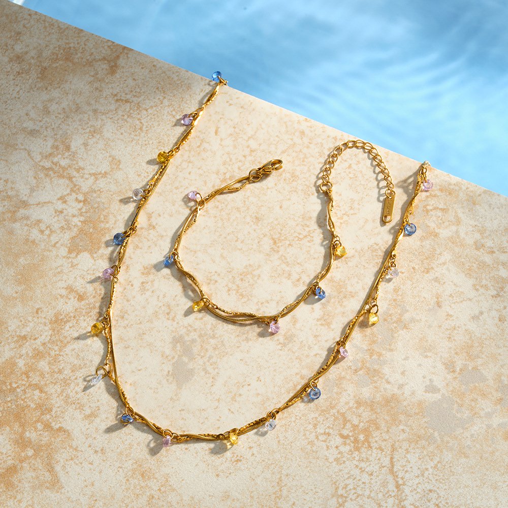 Stainless Steel CZ Jewelry Bracelet Wholesale product image