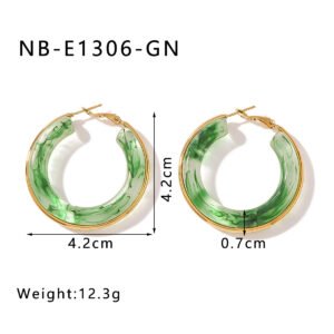 Stainless Steel Hollow Earrings Style DM5030039 Wholesale product image