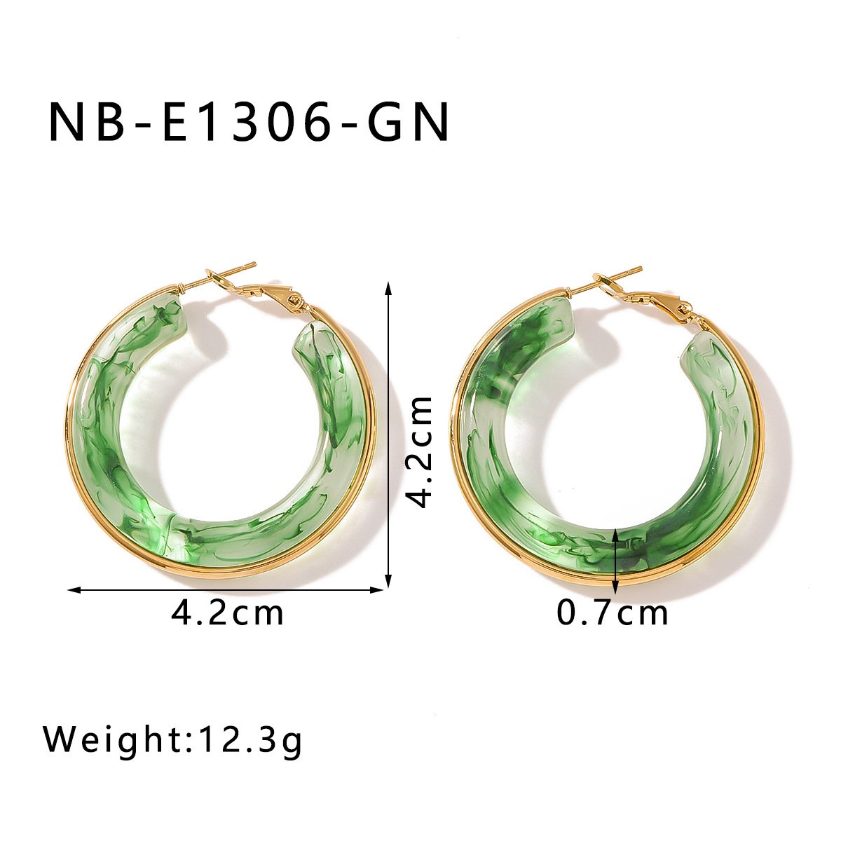 Stainless Steel Hollow Earrings Style DM5030039 Wholesale product image