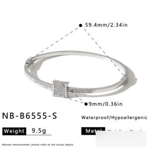Stainless Steel CZ Minimalist Bangle Style DM5030100 Wholesale product image