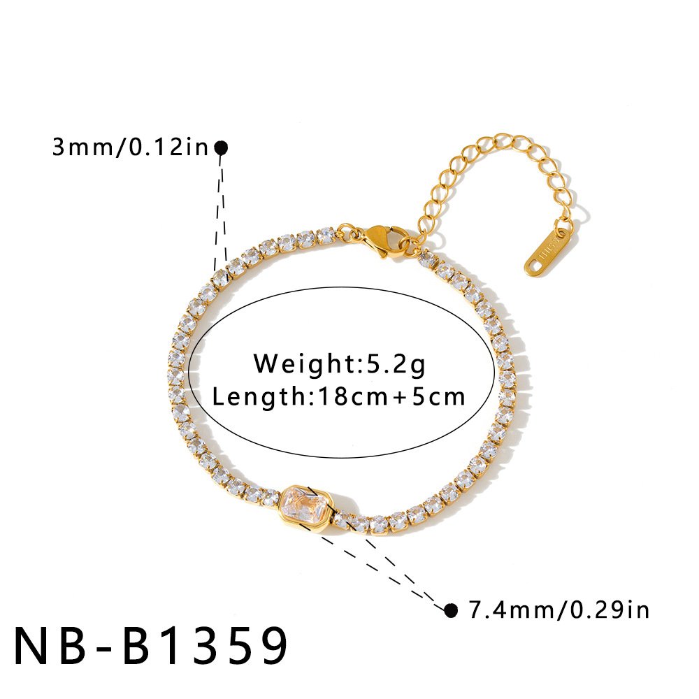 Stainless Steel CZ Minimalist Bracelet Style DM5030032 Wholesale product image