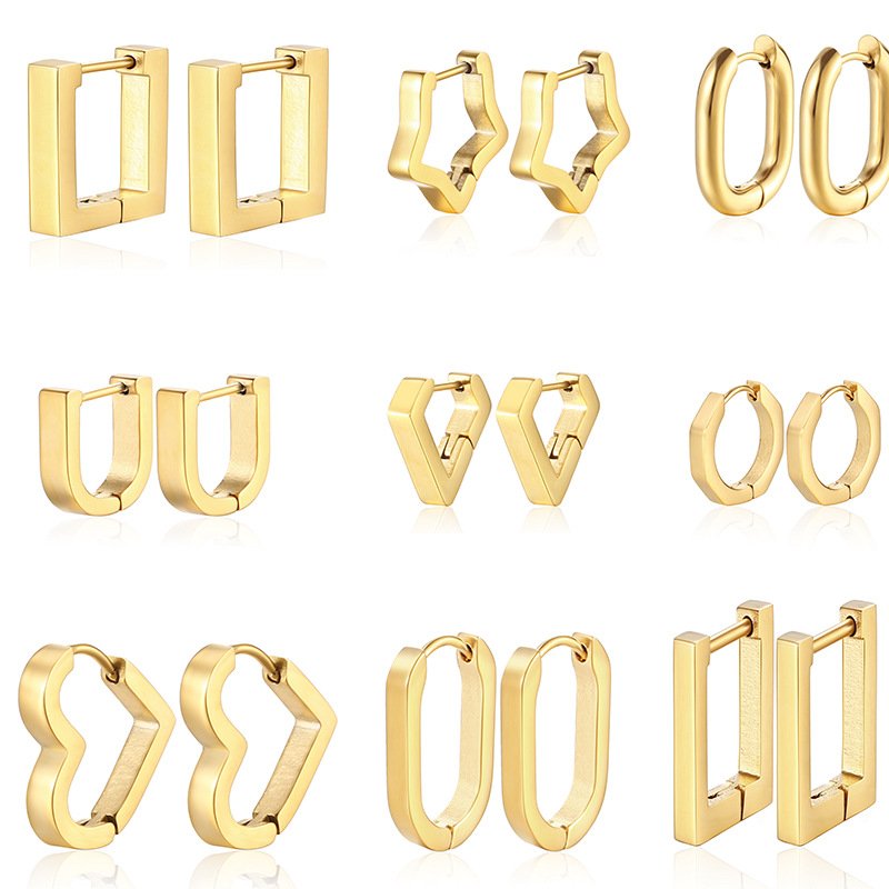Stainless Steel Heart Earrings Style DMEH0002 Wholesale product image
