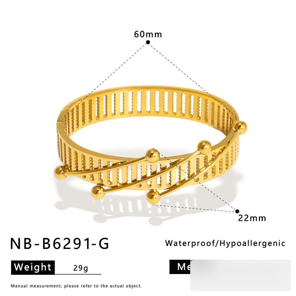 Stainless Steel Flower Geometric Vintage Minimalist Bangle Wholesale product image