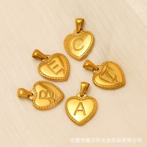 Gold Plated Stainless Steel Heart Streetwear Bracelet Wholesale product image